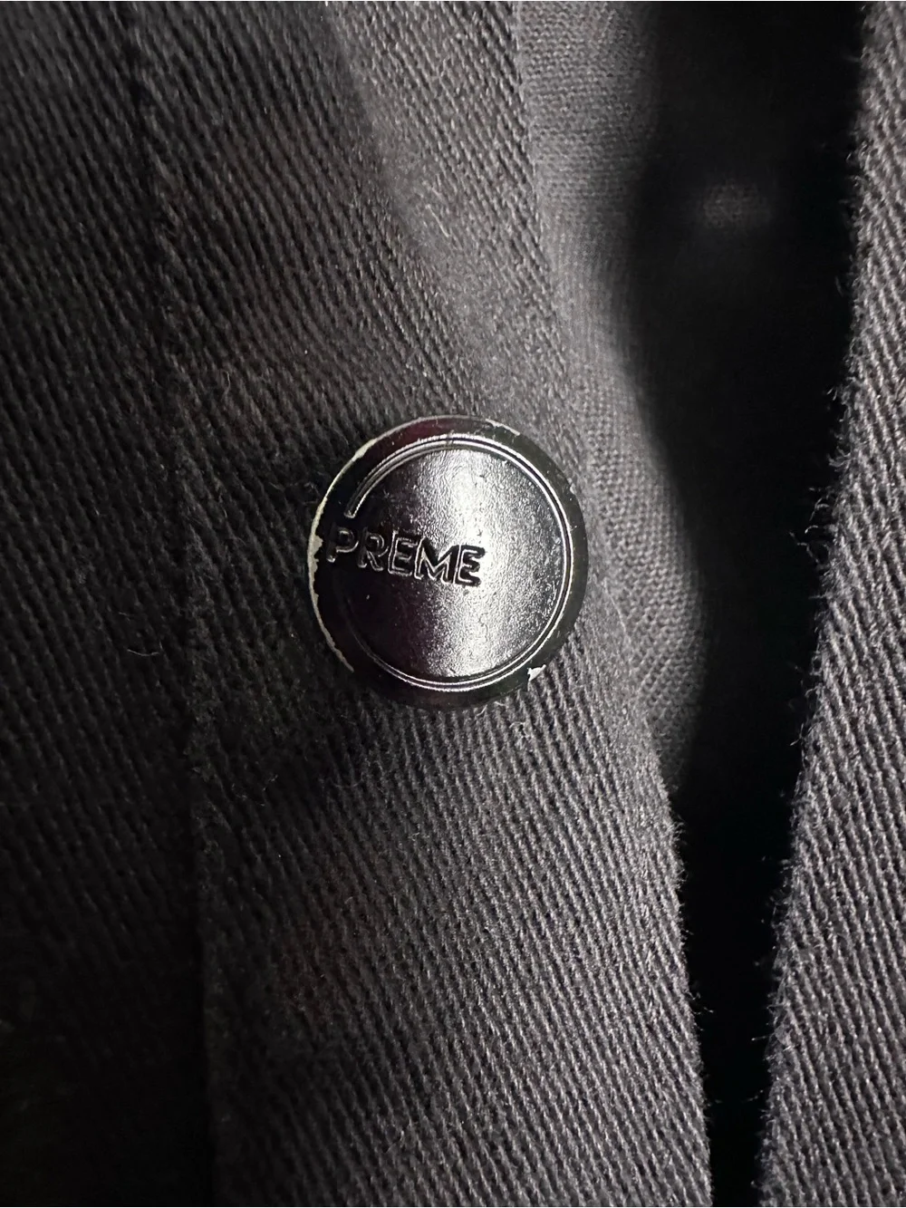 PREME Black Hand-Painted Military Field Jacket